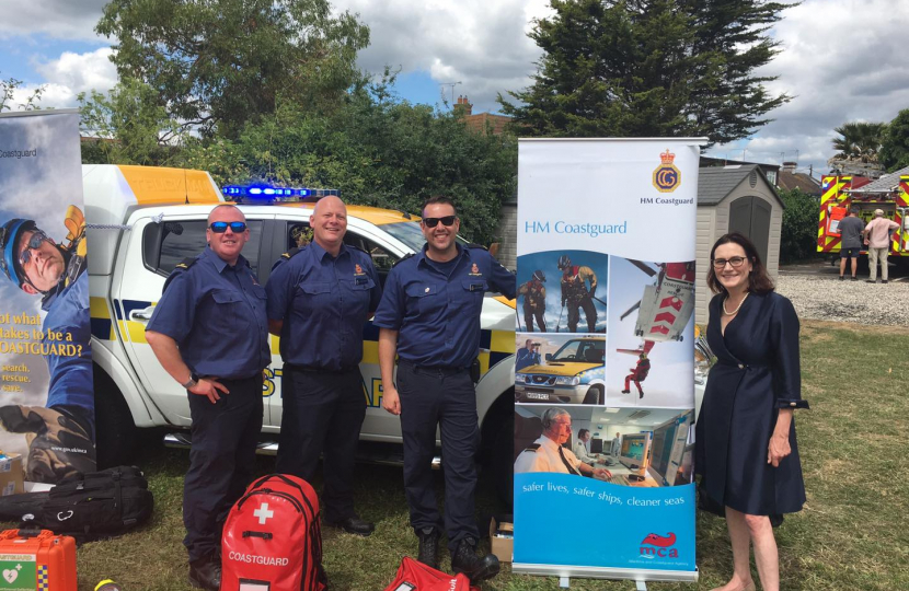 Rebecca meets with HM Coastguard Canvey Island