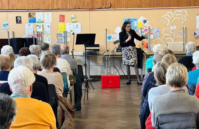 Rebecca Harris MP speaks at Canvey Thameside U3A