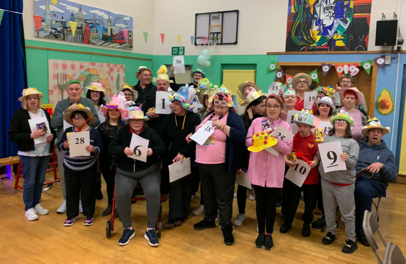 Rebecca celebrates Easter with the Phoenix Club Easter bonnet parade