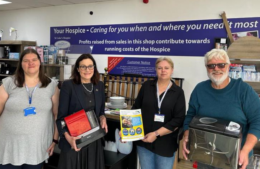 Rebecca Encourages Donating Electrical Items to Charity Shops