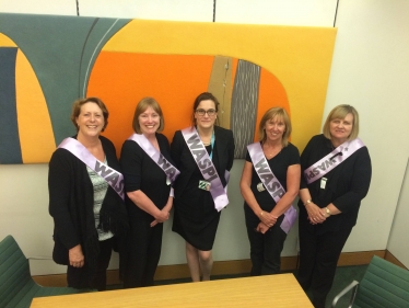 Rebecca with Waspi campaigners