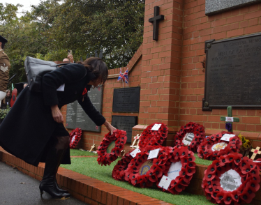 Rebecca Commemorates Armistice Day