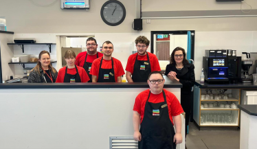 Rebecca Harris MP visits newly refurbished Tea Rooms at the Salvation Army Hadleigh Training Centre